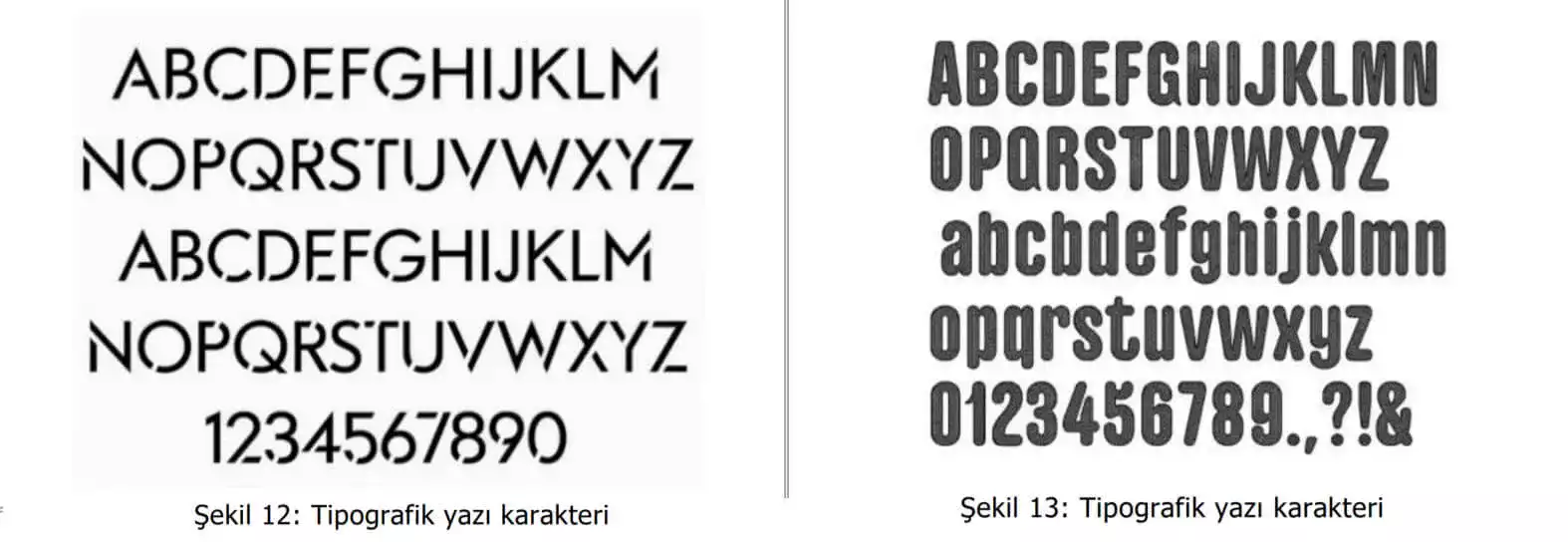 tipografik yazı karakter örnekleri-Samsun Tasarım